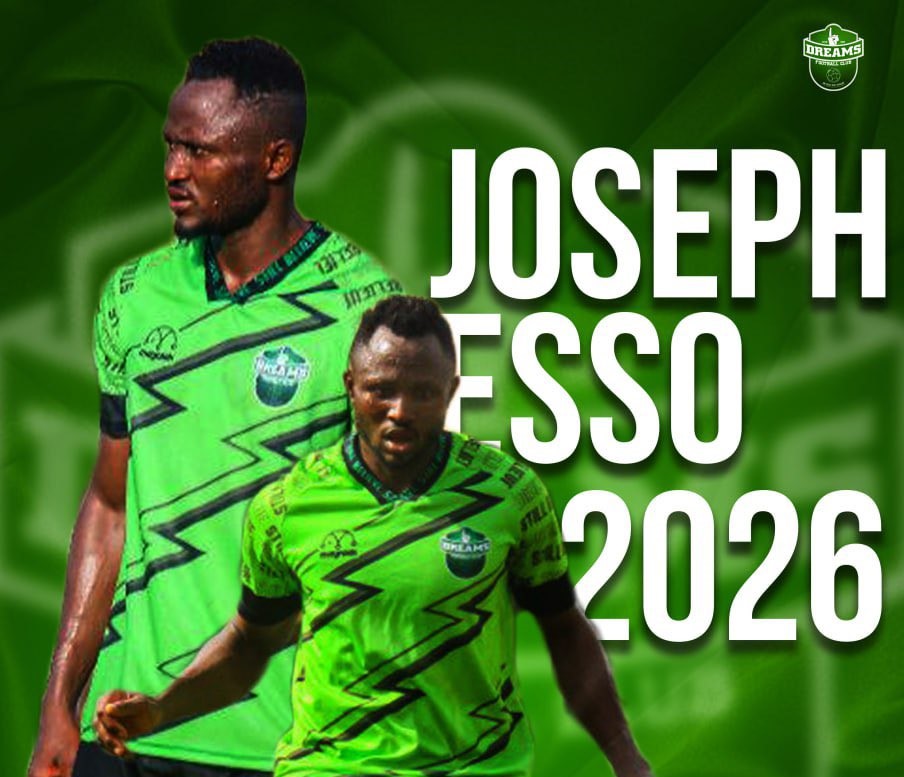 Joseph Esso extends contract with Dreams FC