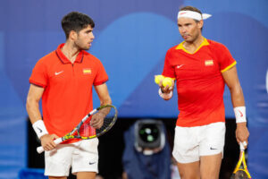 Carlos Alcaraz and Rafael Nadal